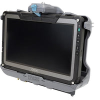 Getac F110 G6 Vehicle Cradle (no electronics) with Getac 120W Auto Power Adapter with Bare Wire Lead (Tri RF)
